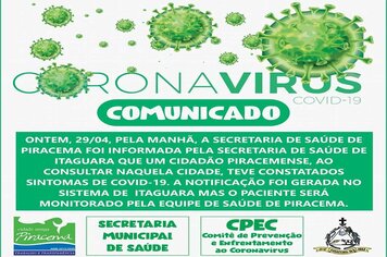 Foto - ORIENTAÇÕES DIVERSAS NO COMBATE AO COVID-19